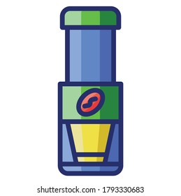 Portable coffe maker icon vector illustration design