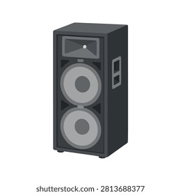 Portable Deck Speaker Flat Vector Icon Isolated
