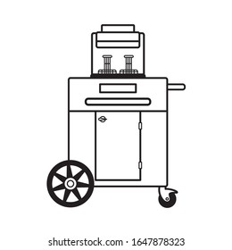 Portable Deep Fryer On Wheels