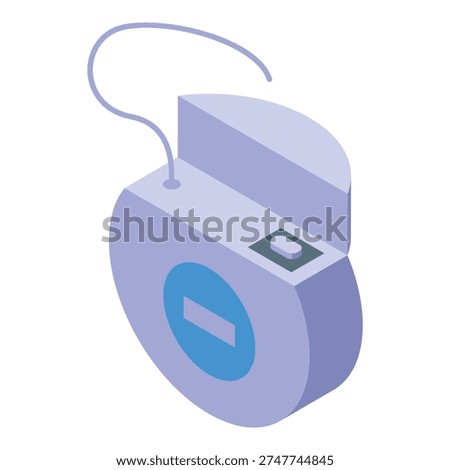 Portable dental floss dispenser promoting healthy teeth and gums, essential for daily oral care routine