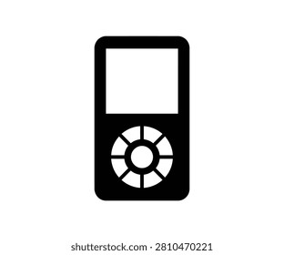 Portable digital music player device silhouette audio design
