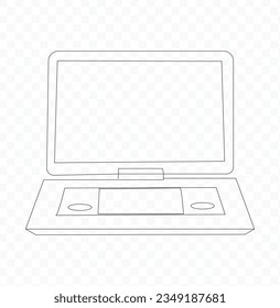 Portable DVD Player, device, icon, vector file,eps.10