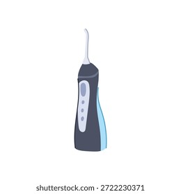Irrigador oral eléctrico portátil que utiliza una corriente pulsada de agua para una limpieza eficaz entre los dientes y a lo largo de la línea de las encías, promoviendo una higiene dental óptima y un aliento fresco