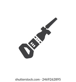 Portable electric saw vector icon. filled flat sign for mobile concept and web design. Electric Saw glyph icon. Symbol, logo illustration. Vector graphics