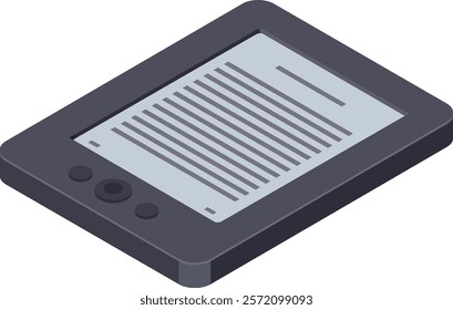 Portable electronic device featuring a bright screen displaying ebook text, providing a convenient and accessible reading experience for literature enthusiasts and learners alike