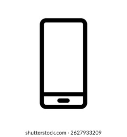 Dispositivo Eletrônico Portátil Simples Line Art de um Telefone Celular