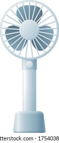 Portable Fan With Charger (light Blue)