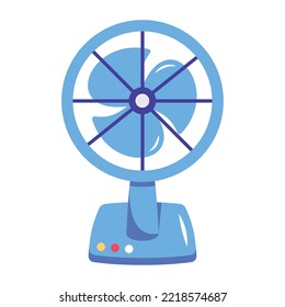 Icono plano de ventilador portátil