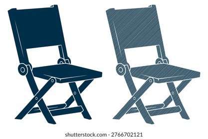 Portable folding chair, lightweight and practical seating solution for outdoor events