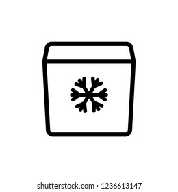 Portable fridge icon