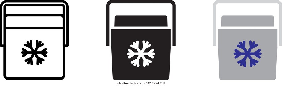 Portable fridge icon , vector illustration