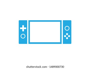 portable game consol flat design vector