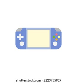 Portable game console icon in color, isolated on white background 