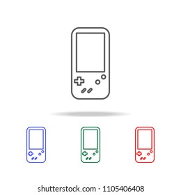 Portable Game console icon. Elements of game life in multi colored icons. Premium quality graphic design icon. Simple icon for websites, web design, mobile app on white background
