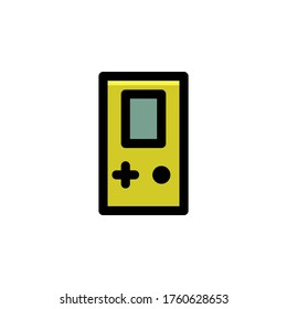 Portable Game Console Icon Filled Outline Illustration Logo Vector
