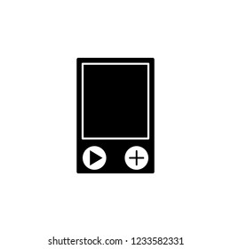 Portable game console icon vector. Portable game console sign Isolated on white background. Flat style for graphic design, logo, Web, UI, mobile app, EPS10