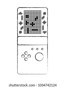 portable game console retro game tetris