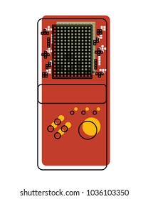 portable game console retro game tetris