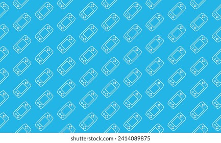 Portable Game Console Seamless Pattern Background
