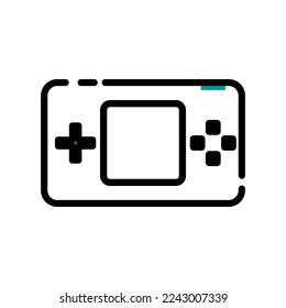 Portable game console vector icon in trendy flat style isolated on white background