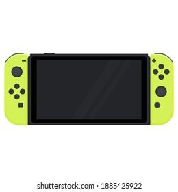 Portable game console in vector illustration