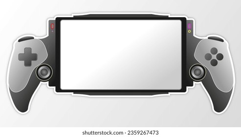 portable game console vector illustration concept design