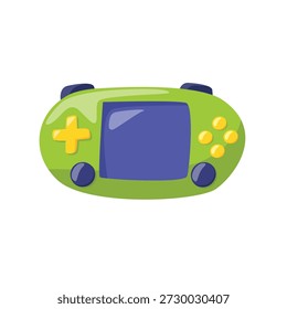 Portable game console vector illustration, handheld game console icon, video game clip art, clip art video games, gaming device icon
