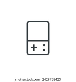 Portable game console video icon, vector illustration