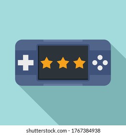 Portable game device icon. Flat illustration of portable game device vector icon for web design