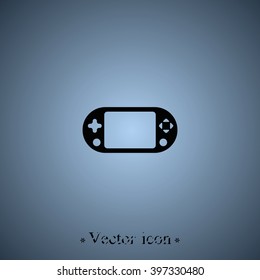 Portable game pad icon.