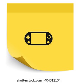 Portable game pad icon.