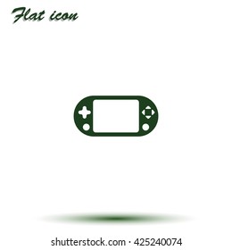 Portable game pad icon.