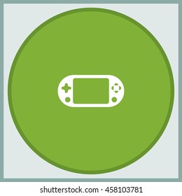 Portable game pad icon.