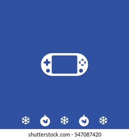 Portable game pad icon.