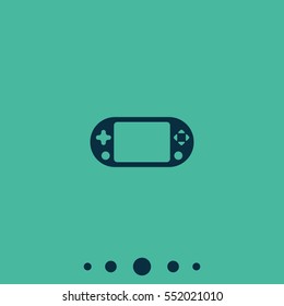 Portable game pad icon.