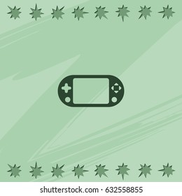 Portable game pad icon.