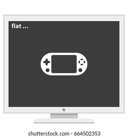 Portable game pad icon.