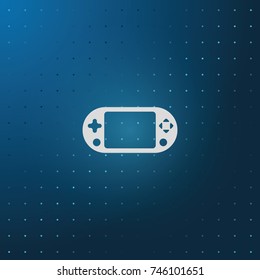 Portable game pad icon.
