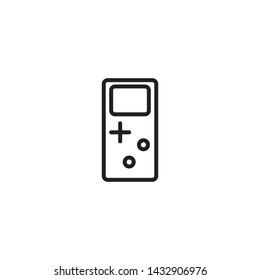 Portable game player vector icon