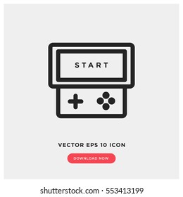 Portable game vector icon