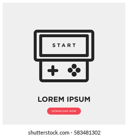 Portable game vector icon