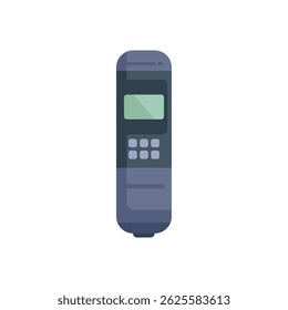 Dispositivo detector de gás portátil medindo níveis de gás tóxico, ilustração do conceito do equipamento de segurança
