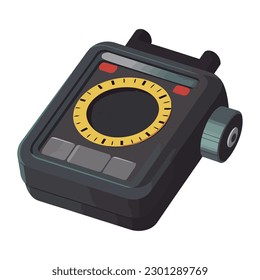 portable gas detector icon isolated