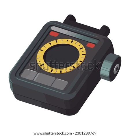 portable gas detector icon isolated