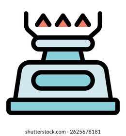 Fogão a gás portátil que queima com chama azul, ideal para acampar, caminhar e cozinhar ao ar livre