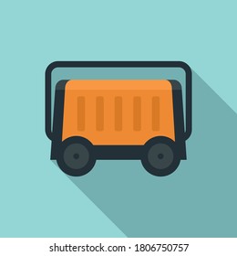 Icono de generador portátil. Ilustración plana del icono vector del generador portátil para el diseño web