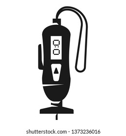 Portable glucose meter icon. Simple illustration of portable glucose meter vector icon for web design isolated on white background
