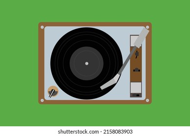 reproductor de disco antiguo portátil 