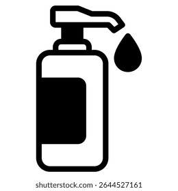 A portable hand sanitizer bottle suitable for hygiene, sanitization, health, and safety use in public and private spaces.