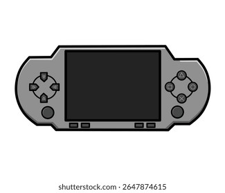 Portable Handheld Gaming Console illustration